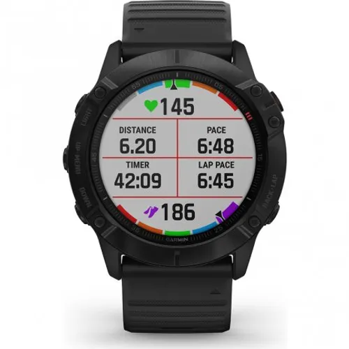 Смарт-часы Garmin fenix 6X Pro черные с черным ремешком (010-02157-01)