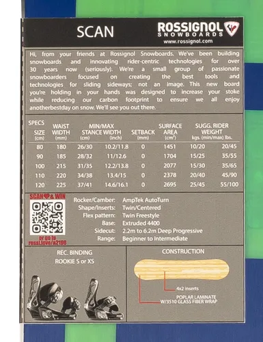 Deska snowboardowa Rossignol Scan - Długość (cm) - 120