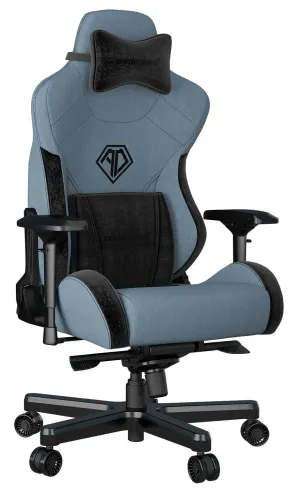 Fotel Anda Seat T-Pro 2 XL Gamingowy do 200kg Tkanina Niebieski