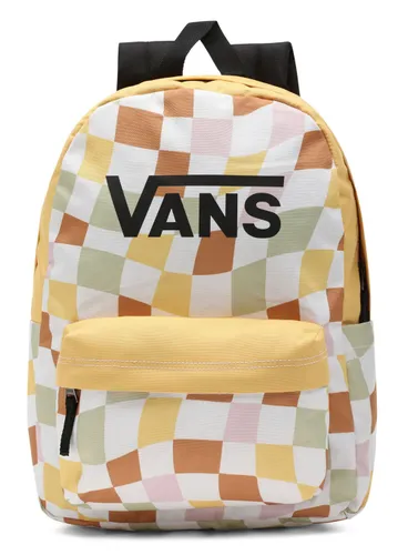 Okul için Vans Girls Realm Çocuk Sırt Çantası-checkerboard ochre