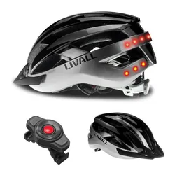 Kask rowerowy LIVALL MT1 Neo Szaro-czarny MTB z lampką (rozmiar L)