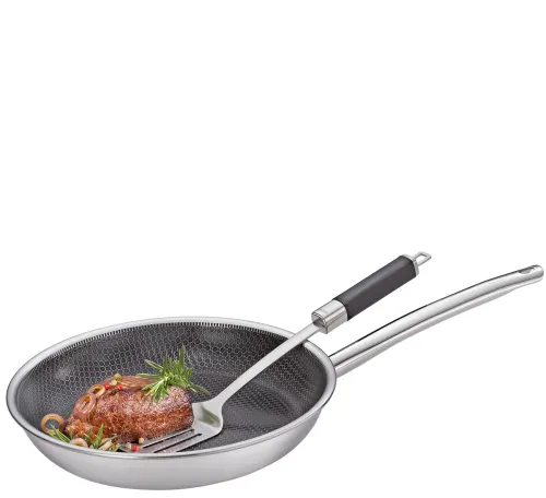 SPRING Cut Resist Pure – patelnia z powłoką nieprzywierającą śred. 20 cm stal nierdzewna 18/0