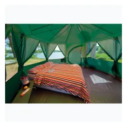 Namiot kempingowy 8-osobowy Coleman Cortes Octagon Blackout Bedroom green