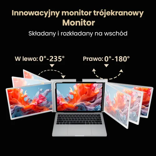 Monitor Extralink Smart Life S350 2-Screen 13,3" Full HD IPS 60Hz do laptopa 13,3" do 17,3"