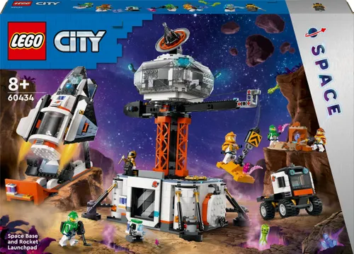 Конструктор LEGO City космическая станция и стартовая площадка ракеты (60434)