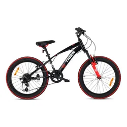 Rower dziecięcy SUN BABY Tiger Bike 20 cali dla chłopca Czarno-czerwony