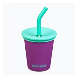Kubek Klean Kanteen Kid's Steel Straw Lid 296 ml sparkling grape