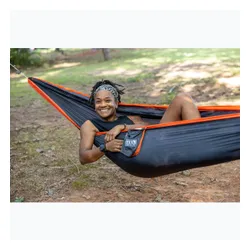 Hamak turystyczny ENO SuperSub Ultralight charcoal/orange