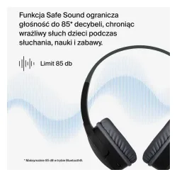 Słuchawki bezprzewodowe Belkin Soundform Mini dla dzieci Nauszne Bluetooth 5.3 Czarny