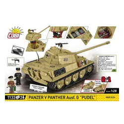 Cobi Klocki Klocki Panzer V Panther G Pudel 1133 klocków