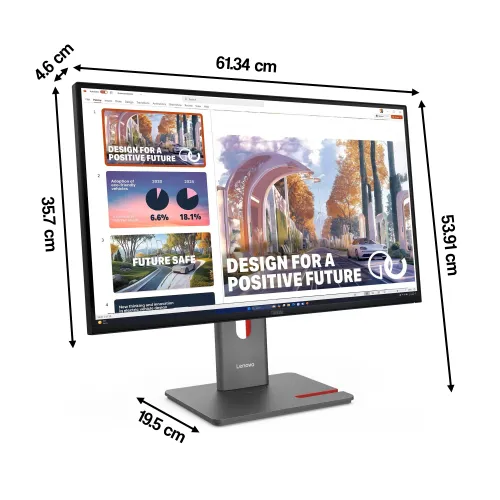 Monitor LENOVO ThinkVision P27QD-40 27" 2560x1440px IPS 4 ms