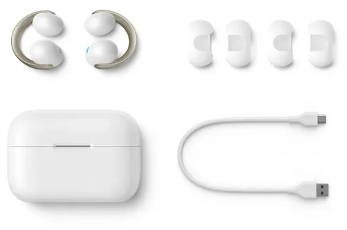 Słuchawki douszne SOUNDCORE AeroClip Open-Ear Wodoodporne Biały