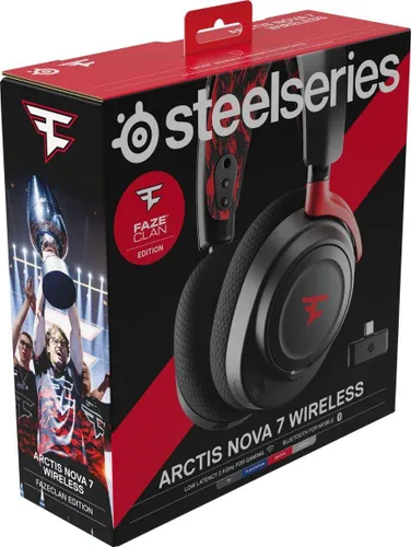 Słuchawki bezprzewodowe z mikrofonem SteelSeries Arctis Nova 7 Wireless Nauszne FaZe Clan Limited Edition