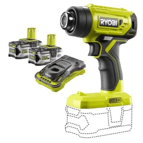 Opalarka RYOBI R18HG-0 + Akumulator RYOBI RC18150-250 5Ah 18V + Ładowarka