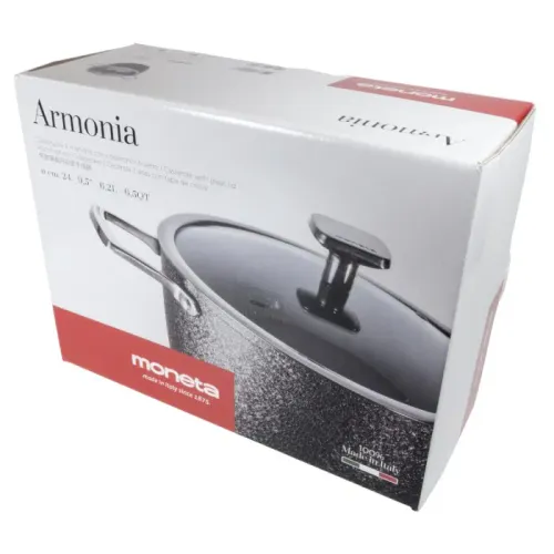 MONETA Armonia 4,5 l - garnek aluminiowy z pokrywką