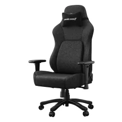 Fotel Anda Seat Phantom 4 L Black Fabric Gamingowy do 100kg Tkanina Czarny