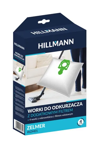 Worki do odkurzacza HILLMANN WZM01 4szt. + filtr