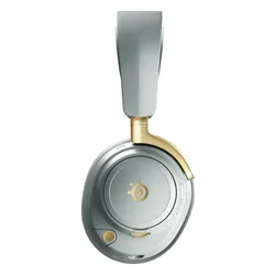 Słuchawki STEELSERIES Arctis Nova Elite Bezprzewodowe, Nauszne, ANC, Dźwięk przestrzenny Szaro-złoty