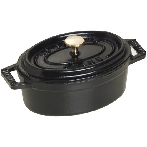 Mini garnek żeliwny owalny STAUB MINI COCOTTE 250 ML Czarny
