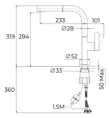 Bateria TEKA Oval 938 116020017 Chrom