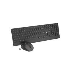 Zestaw klawiatura i mysz Natec Stingray 2 bezprzewodowa czarna