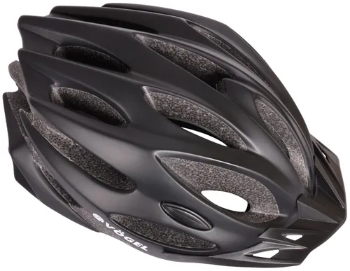 Kask rowerowy VÖGEL VKA-944 Czarny MTB z lampką (rozmiar M)