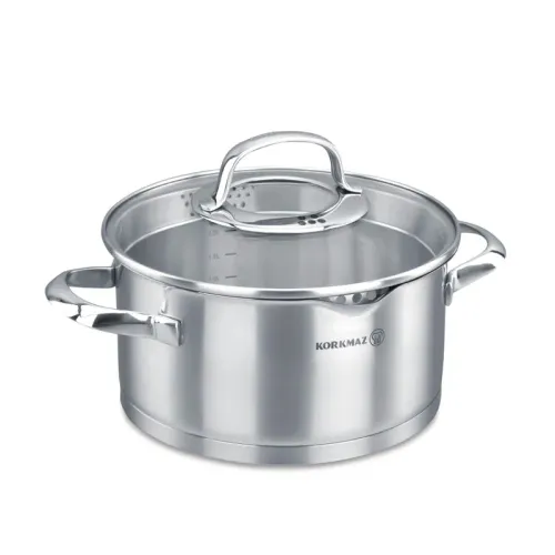 Garnek wysoki z pokrywką KORKMAZ STEAMA 5,5 l