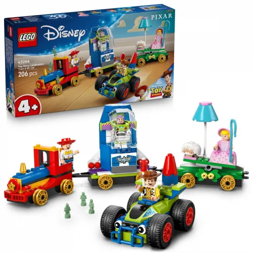LEGO Klocki Disney 43264 Toy Story - Okolicznościowy pociąg i Pan Sterowany
