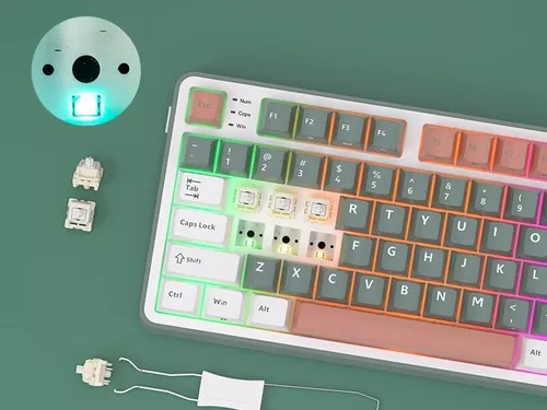 Klawiatura ROYAL KLUDGE RK-S98 Chartreuse Switch Wielokolorowy