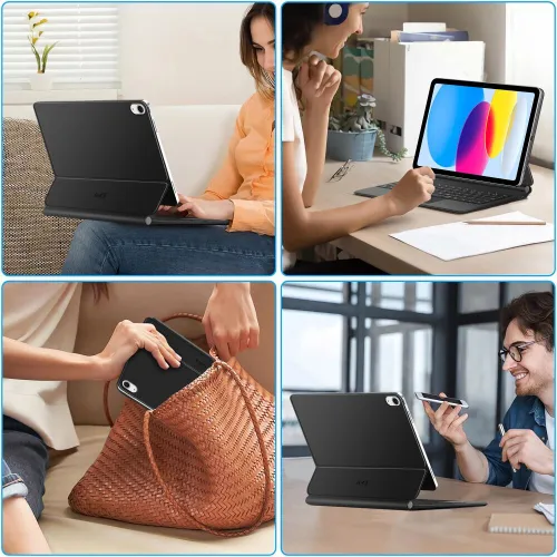 Etui na iPad TECH-PROTECT SmartCase Magnetic + Keyboard Czarny Klawiatura