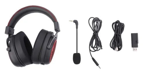 Słuchawki bezprzewodowe z mikrofonem Redragon H540-PRO Luna Wireless Nauszne Czarny