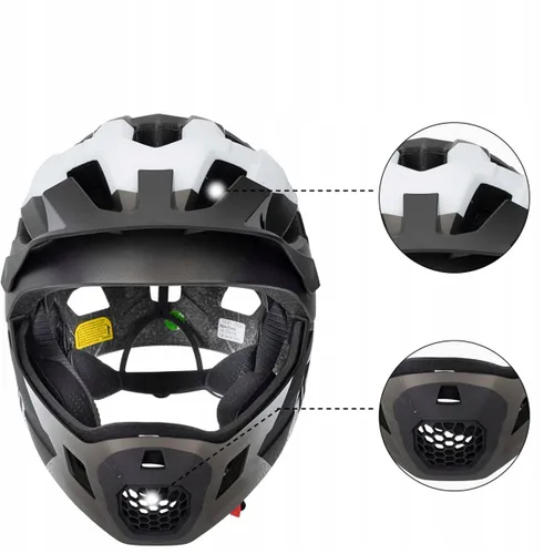 Kask rowerowy dziecięcy, Szczękowy, na rower, hulajnogę, ROCKBROS, S
