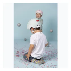 Kask rowerowy dziecięcy ABUS Smiley 3.0 ACE LED pure mint