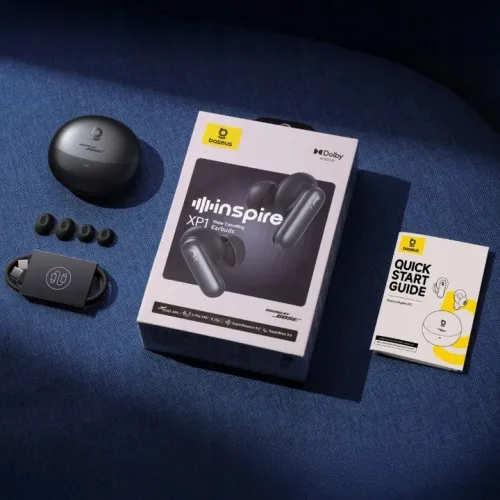 Słuchawki bezprzewodowe Baseus Inspire XP1 Sound by Bose ANC Dokanałowe Bluetooth 6.1 Czarny
