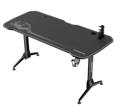 Biurko Ultradesk GRAND 160cm Regulacja wysokości Czarno-biały