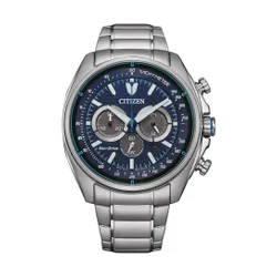 Zegarek CITIZEN Eco-Drive Racer Chromograph CA4560-81L Srebrno-granatowy