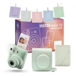 Aparat FUJIFILM Instax Mini 12 Zielony Pokrowiec + Album + Ramki + Sznurek + Klamerki