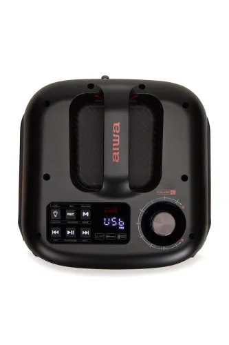 Power Audio Aiwa KBTUS-250 40W Bluetooth Radio FM, DAB Mikrofon Karaoke Czarny