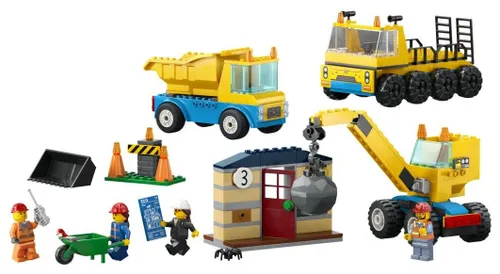 Lego City 60391 yıkım topu ile kamyon ve vinç