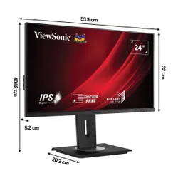 Monitor VIEWSONIC VG2448a-2 (VS18980) 23.8" 1920x1080px IPS 100Hz