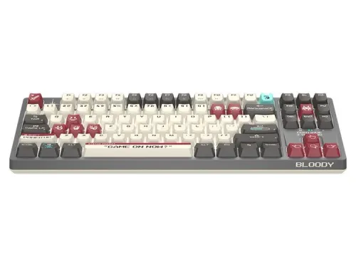 Klawiatura mechaniczna A4tech Bloody S87 Pixels Red BLMS RED Plus Szary