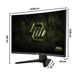 Monitor MSI Mag 245C X24 23.6" 1920x1080px 240Hz 1 ms [MPRT] Curved