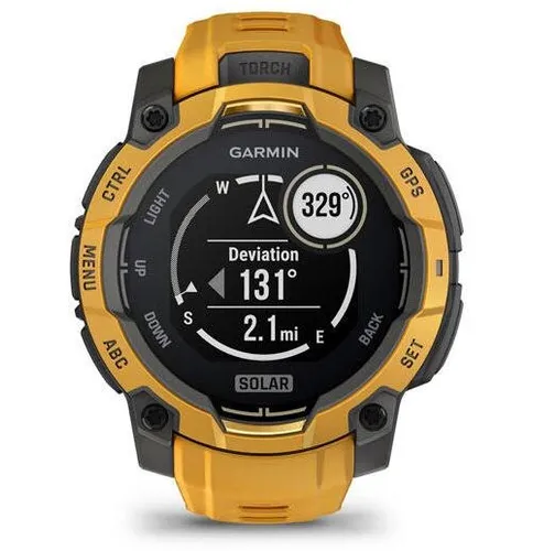 Smartwatch GARMIN Instinct 3 45mm Solar Pomarańczowo-szary
