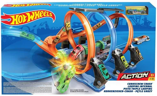 Hot Wheels Zestaw Pętle Grozy Tor FTB65 Mattel Po Zwrocie