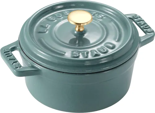 Mini garnek żeliwny okrągły , eukaliptusowy STAUB MINI COCOTTE 250 ML Eukaliptusowy