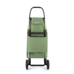 Coș de cumpărături pliabil cu 2 roți Rolser and-MAX TWEED-green