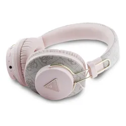 Słuchawki nauszne GUESS Triangle Logo Bluetooth ENC Różowy