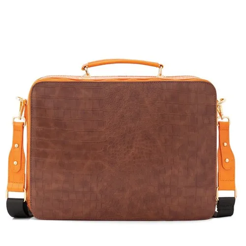 Geantă pentru Laptop Nobo NBAG-N3050-CM17 maro cu portocaliu