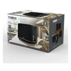 Toster Tower Scandi T20027BLK Rozmrażanie 800W