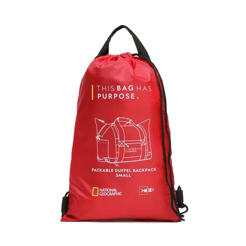 National Geographic Packable Duffel Backpack Small N10440. 35 Red 35